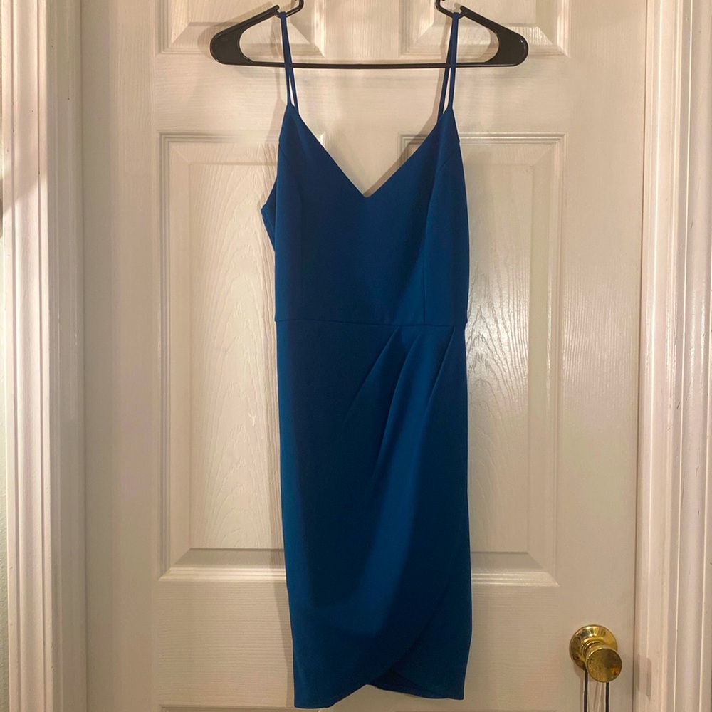 LULUS Blue Dress - Picture 3 of 12